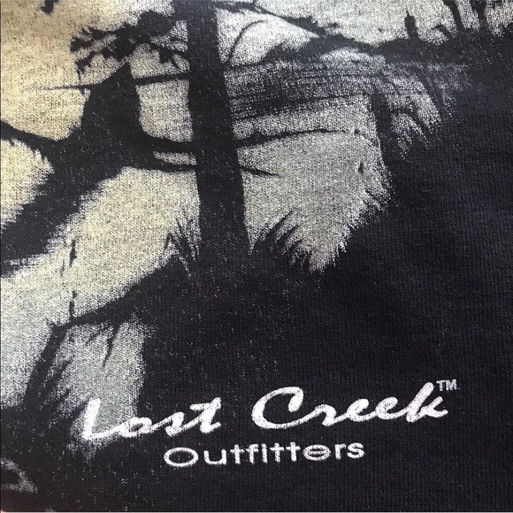 Vintage Y2K Lost Creek Outfitters Graphic Wolf T-Shirt
Medium Black Forest - Picture 4 of 6